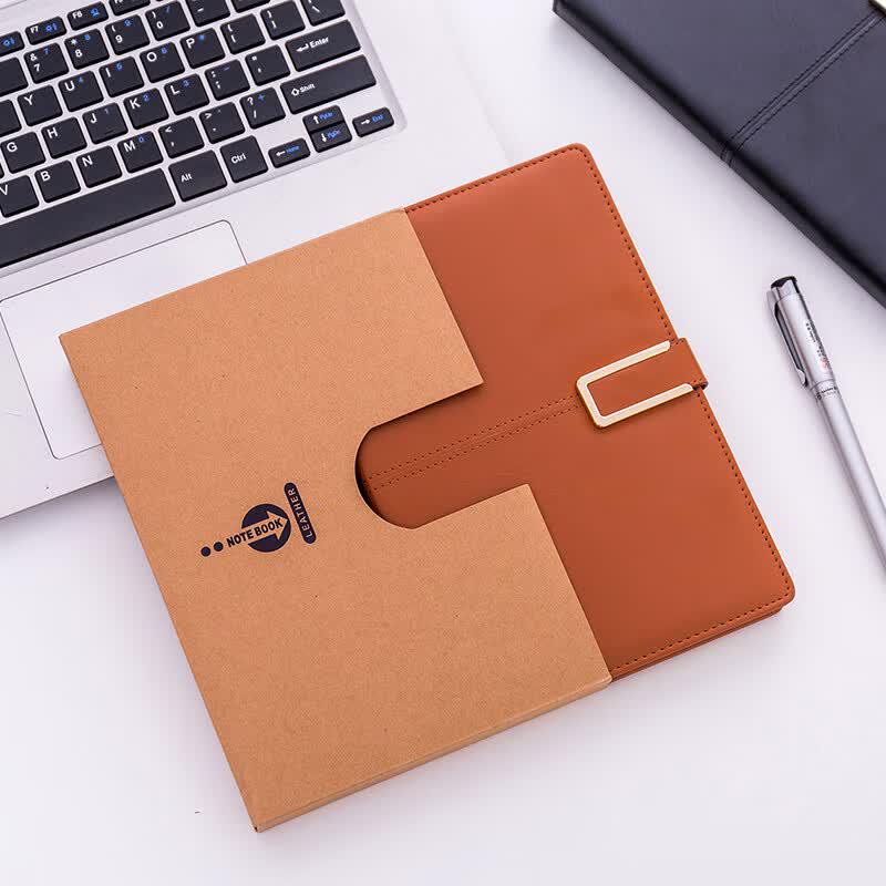 Quaderno Xitong Vintage con Fibbia in Ecopelle, 25K