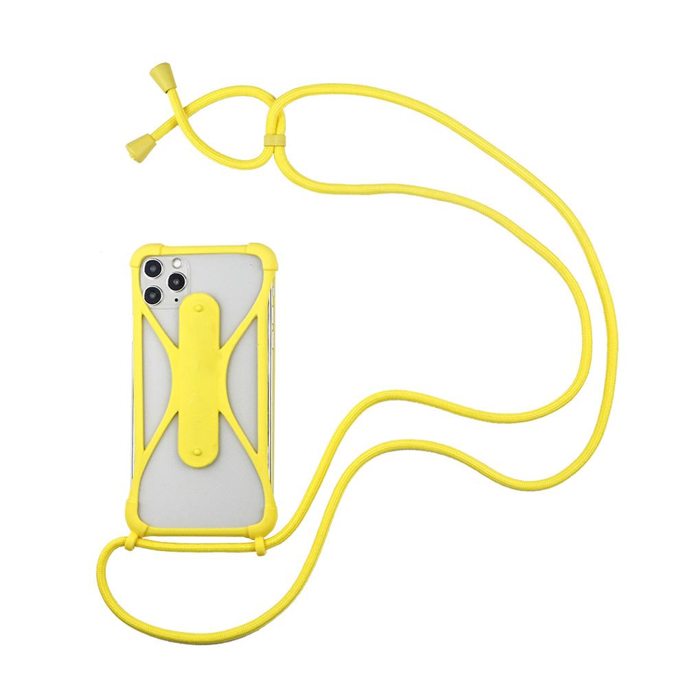Universal Lanyard For Phone Silicone Sports Strap Neck Hanging Rope Sling Chain Mobile Phone Lanyard Case with Adjustable String
