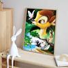Full Round Diamond Painting The Deer and Its Friends Art Rhinestone Picture Mosaic DIY 5D Cross Stitch Embroidery Home Decoration