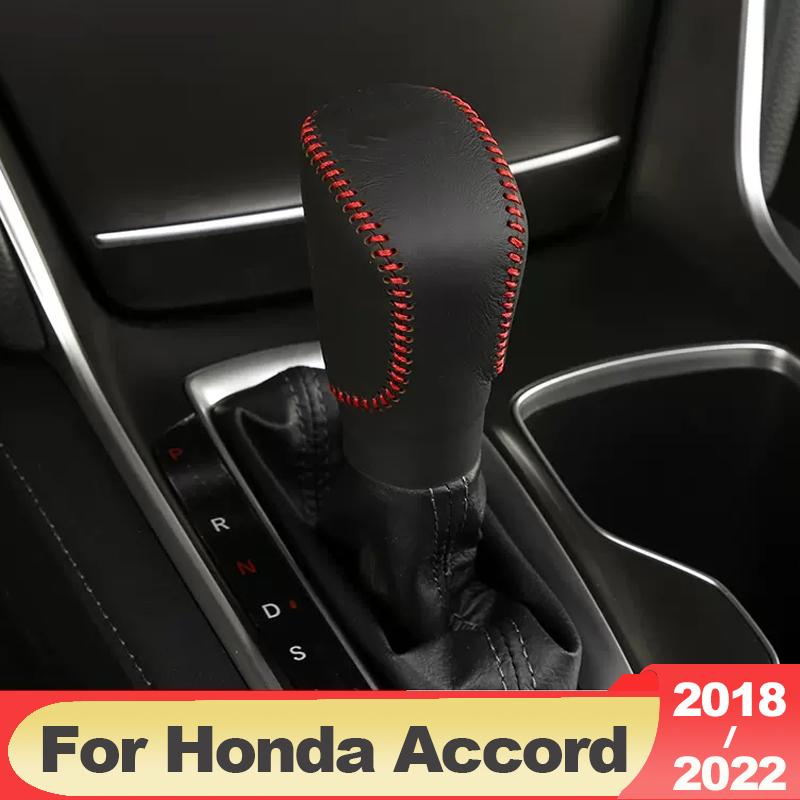 Pentru Honda Accord 10th 2018 2022 Capac pârghie de viteză pentru mașină Buton schimbător de viteze Capa de viteză Autocolante Accesorii din piele