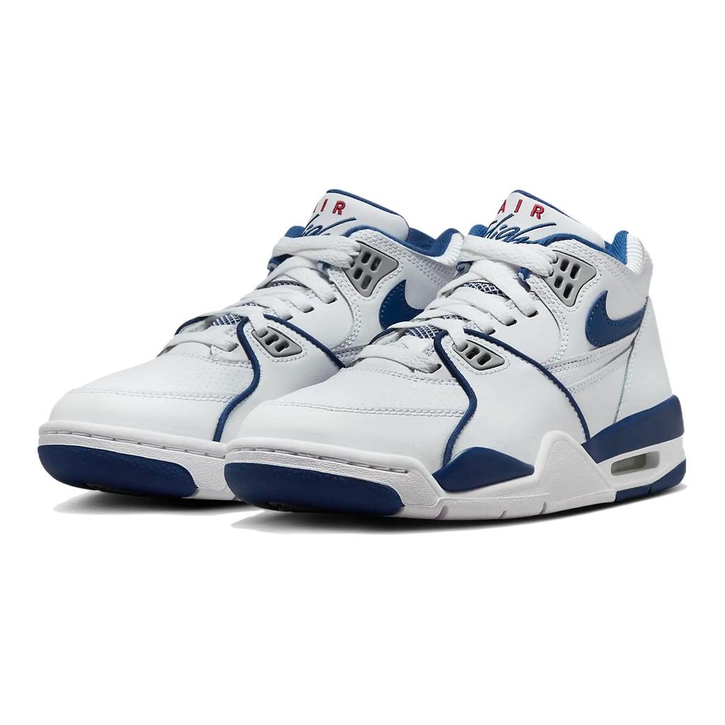Nike Air Flight 89 GS Dark Royal Blue Kids Sneakers White Wolf-Grey Varsity-Red HF0406-103