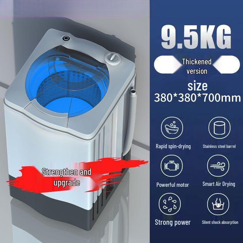 Compact Large-Capacity Spin Dryer for Quick Dehydration - Perfect for Rental Rooms