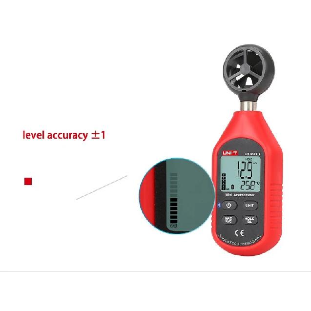 UNI-T Anemometer UT363 UT363BT Wind Speed Meter 0~30m/s Air Speedometer Digital Temperature Meter Wind Speed Measurement