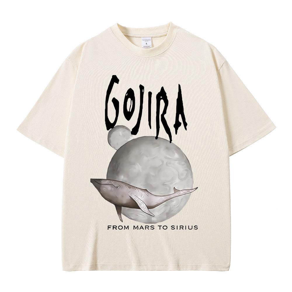 

Французький метал-гурт Gojira Від Марса до Сіріуса Літаючі кити Музичний альбом Графічна футболка Чоловіча Жіноча Вінтажні Готичні Рок Футболки 3XL