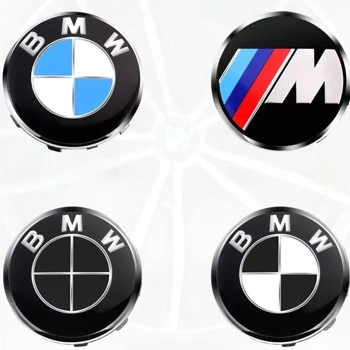 XZCZC1 For BMW For BMW Hubcaps 68mm Blue White Black and White 56mm Black and White Hub Center Plastic Cap LOGO