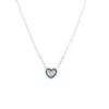 Les Trésors De Lily [N6967] - Silver Necklace 'Love' Turquoise Silver (rhodium Plated)