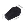 A52E Gothic Coffin Shaped Jewelry Box Stylish Velvets Rings Choker Box Case Halloween Jewelry Organizer Decorations for Girls