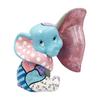 Disney by Romero Britto Enesco Baby Dumbo Figurine, 7.3 Inch Multicolor Stone Resin Collectible Nursery Home Decor