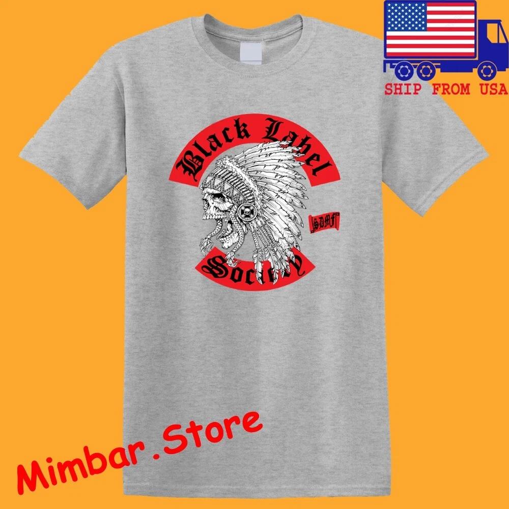

BLACK LABEL SOCIETY Indian Chief Skull Men s Gray Size S-5XL XL