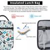 Bolsa de Almuerzo Aislada con Patrón de Equipo Médico para Niños, Nevera Escolar, Fiambrera Térmica, Bolso Tote, Contenedor de Fiambreras Portátil