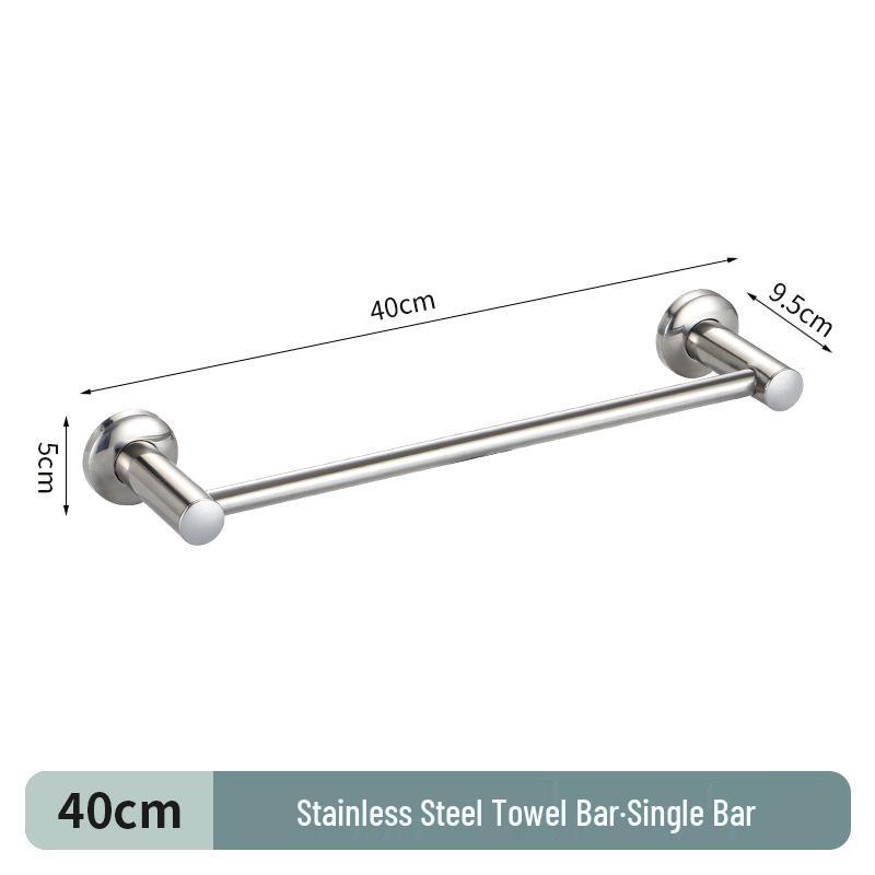 304 Stainless Steel Double Bar Bathroom Towel Rack