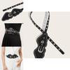 Leather Trendy Retro Belt With Metal Pin Closure Bold Elements Decorative