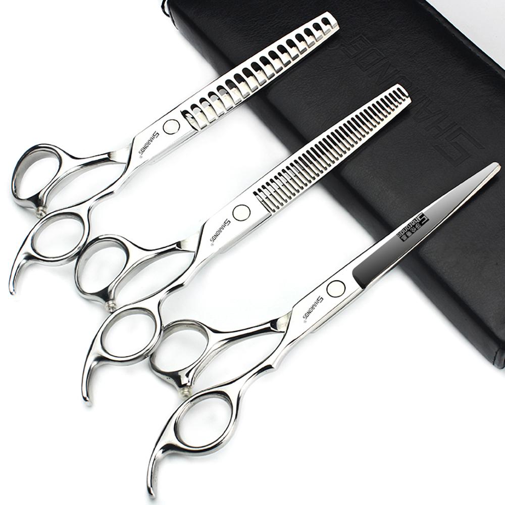 Professionelle Haarschere, spezielle flache Schere von Hair Gallery, Schere mit dünnen Zähnen, 6,5-Zoll-Haarscheren-Werkzeugset.