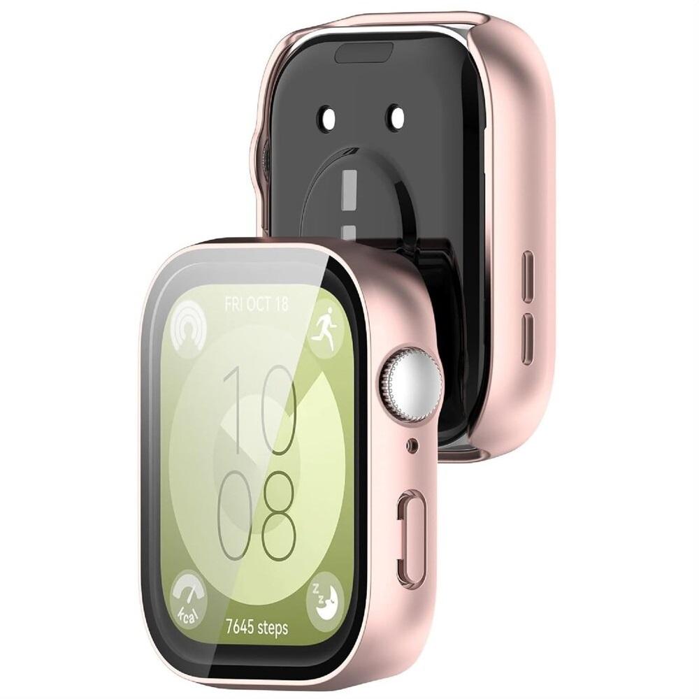 2in1 Case + Tempered Glass for Huawei Watch Fit 3, Rose Gold