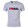Streetwear Tempo Libero Harajuku Maglietta Top Alfabeto Interesse I Love Anal Maglietta Unisex Fresca Maglietta Battito Cardiaco Maglietta Oversize