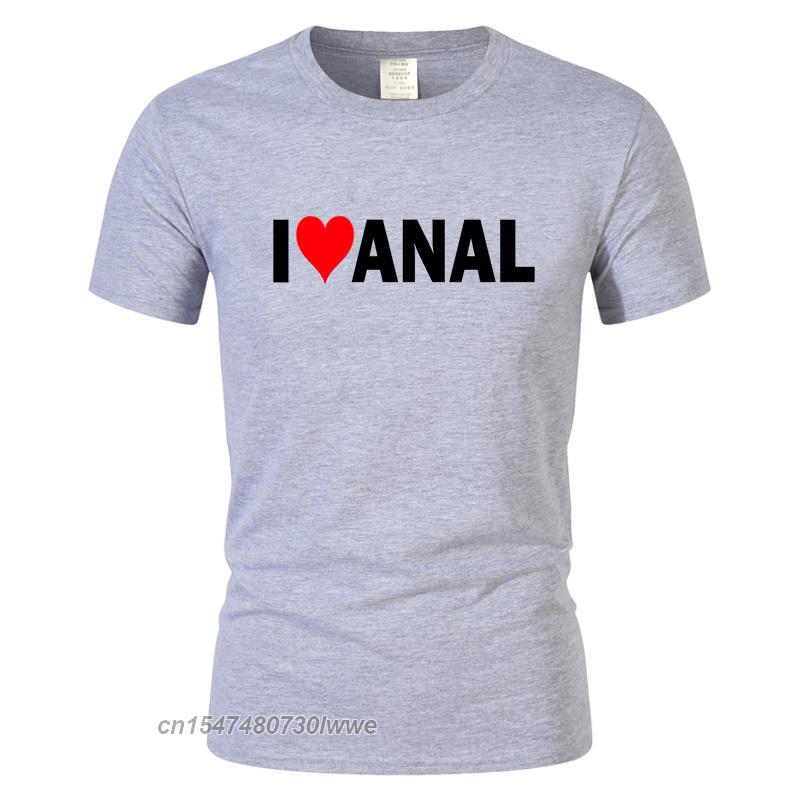 Streetwear Tempo Libero Harajuku Maglietta Top Alfabeto Interesse I Love Anal Maglietta Unisex Fresca Maglietta Battito Cardiaco Maglietta Oversize