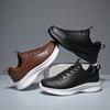 Soft-soled sports shoes autumn new leather waterproof casual running shoes lightweight shoes shock-absorbing running shoes