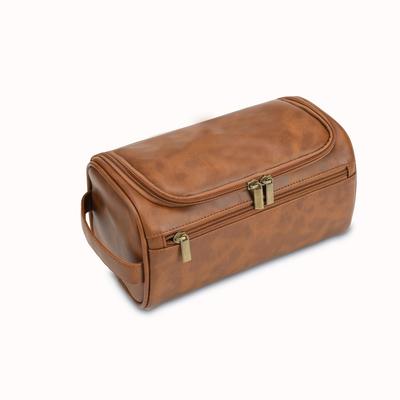 [Compact] Large Capacity Toiletry Bag for Men - Durable PU, Lightweight & Spill-Proof Travel Organizer with Zipper Closure