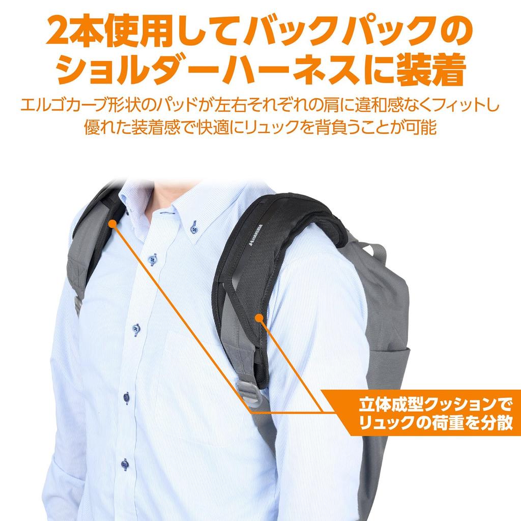 HAKUBA Camera Bag Accessory 3D Foam Shoulder Pad 3D molded foam pad distributes reducing strain on the 4977187374834 KSP-3DF01 weight, shoulder.