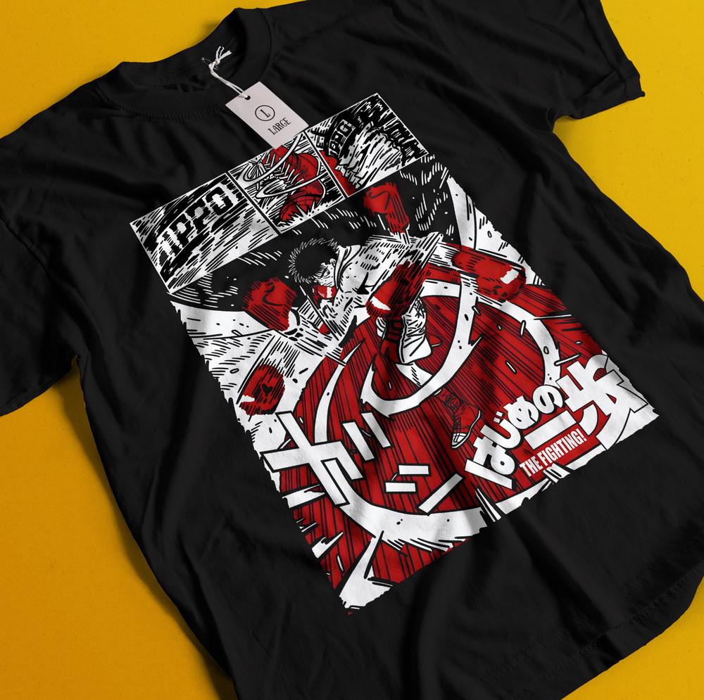 

Hajime No Ippo T-Shirt Kamogawa Boxing Gym Ippo Makunouchi Kbg Sport Gift Shirt 3XL