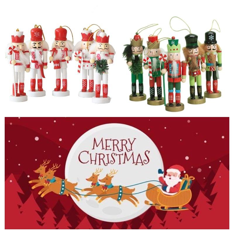 Nutcracker Soldier Wooden Puppet Figurine Christmas Decor For Home Living Room And Office