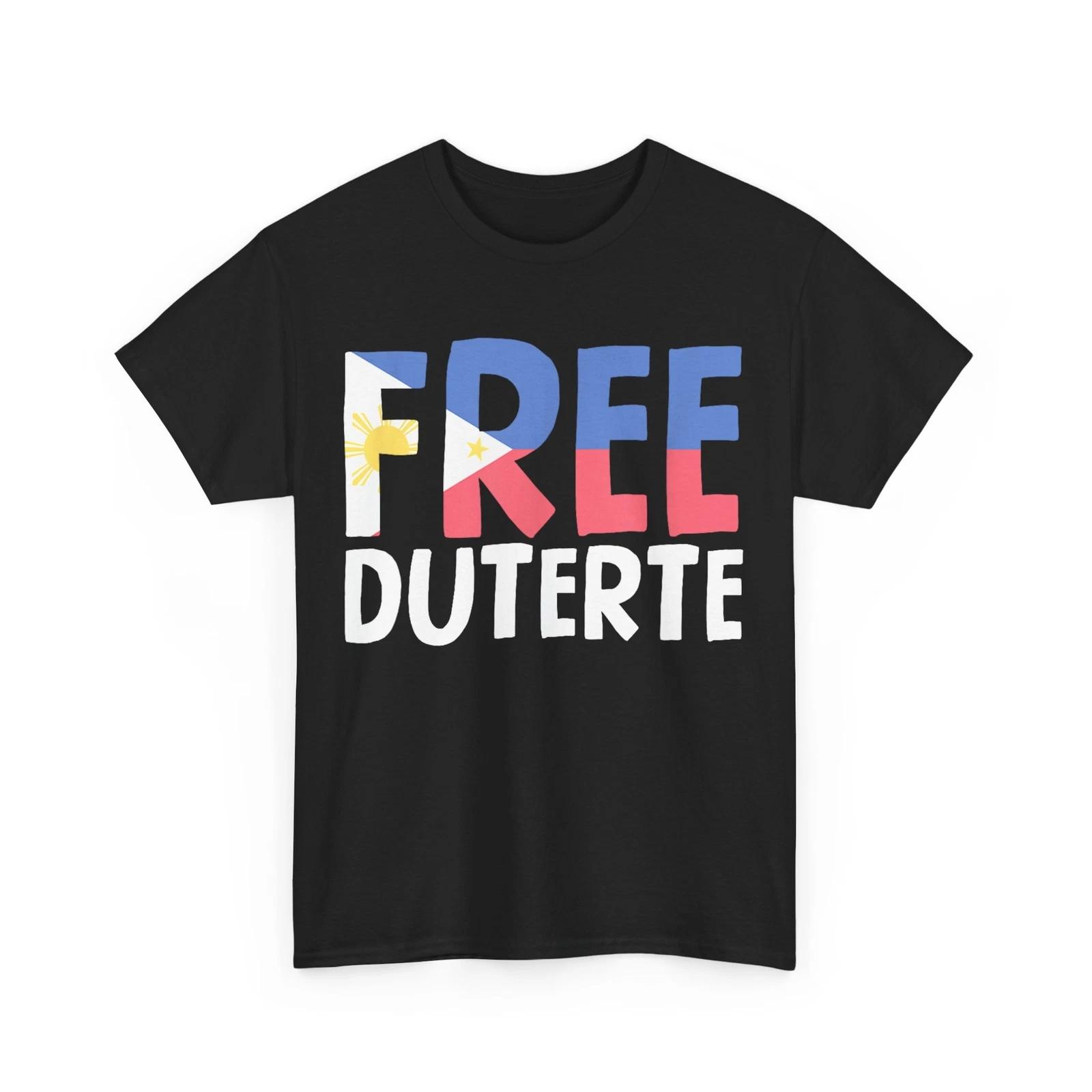 Free Duterte Supporter President Rodrigo Digong Duterte Filipino Shirt S
