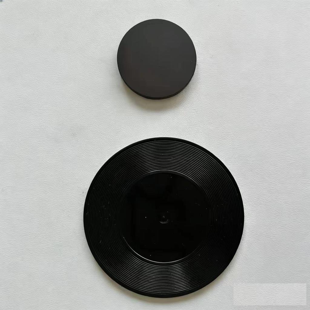 Black Vinyl Record Coaster Keychain with NFC - 5cm Acrylic and Custom-Made for Star Concert