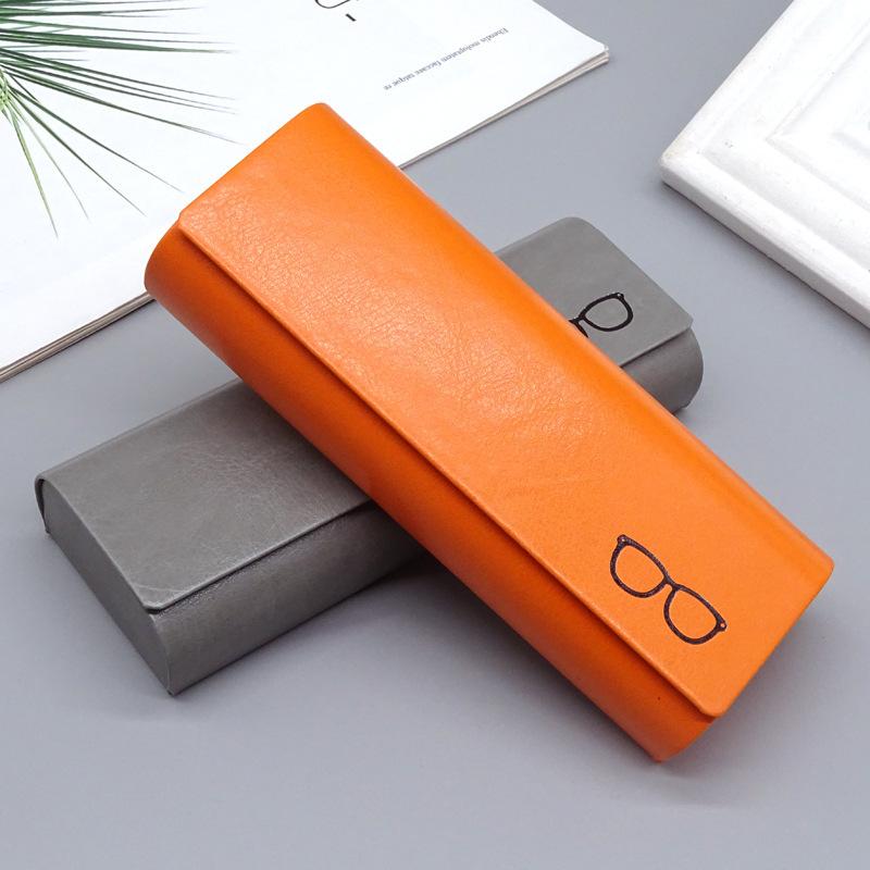 PU Leather Glasses Case Box Portable Fashion Myopia Glasses Sunglasses Storage Box Anti-pressure Eyeswear Mirror Case Bag