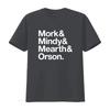 MORK and MINDY retro TV T Shirt Helvetica vintage Washed Unisex Casual Breathable Stretched designer clothes graphic Slightly