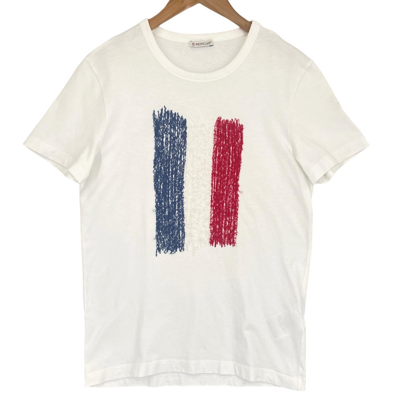 MONCLER S MENS Short Sleeve T-shirt White  Model C10918018450 8390T S белый