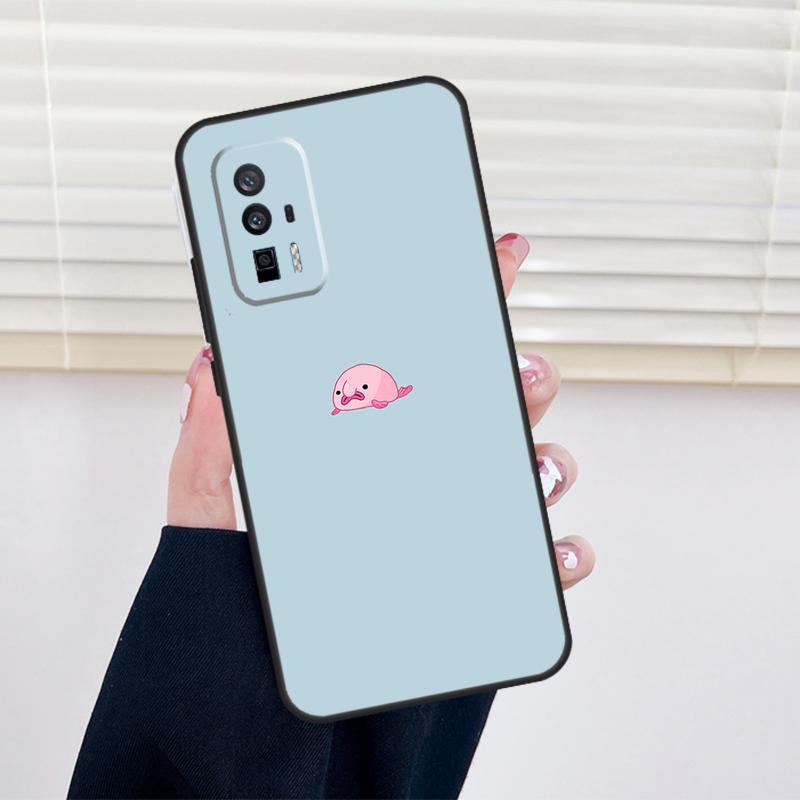 Cartoon Blobfish Cover For Xiaomi 14T Pro 11T 12T 13T 13 14 15 Ultra POCO X6 X7 Pro X3 X5 F5 F6 M6 Pro Case