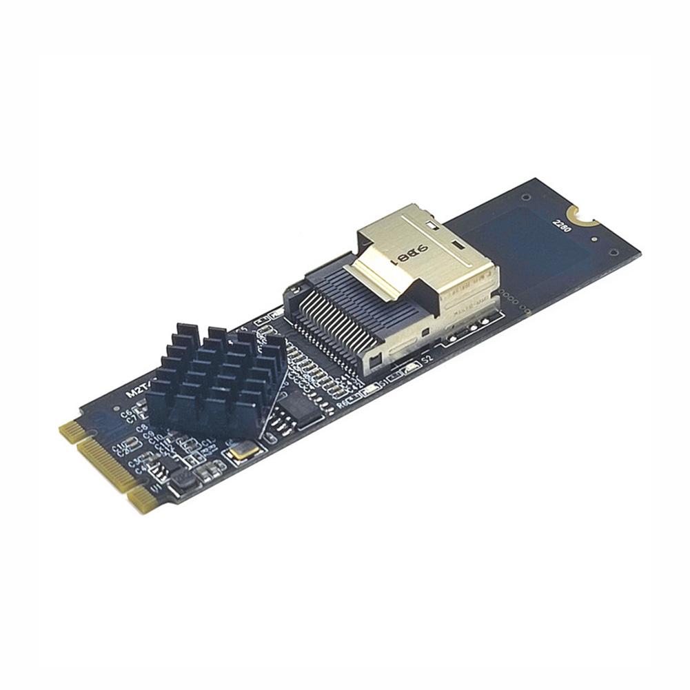 M.2 NVME To Mini SAS SFF-8087 Expansion Card Support 4 Port SFF8087 To M2 NVME Adapter SATA3.0 6Gbps Hard Disk Adapter Card