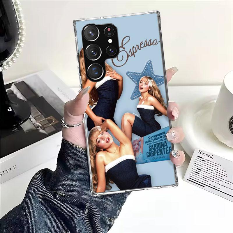 CR66 S-Sabrina C-Carpenter Soft Phone Case For Samsung Galaxy S22 S23 S24 S25 Edge S26 Ultra S20 FE S21 Plus + Fundas Coque Gala
