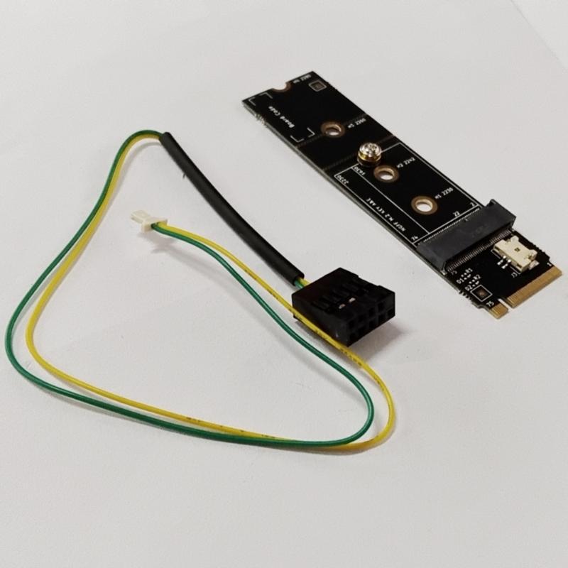Drahtloser M.2 A+E Key Slot zu M.2 M Key Wifi Bluetooth-kompatibler Adapter für AX200 9260 Bcm94352Z Karte NVMe PCIE SSD