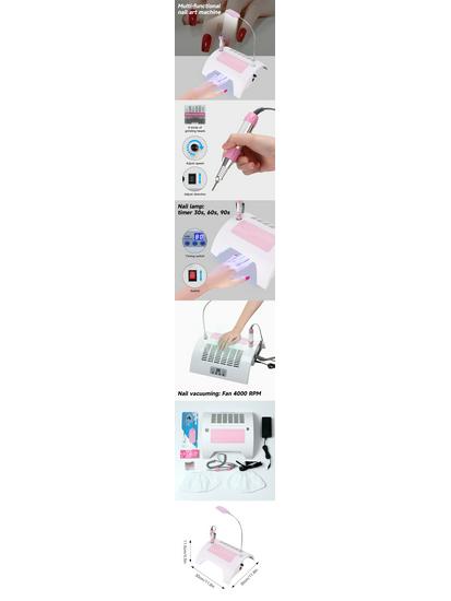 Multifunctional Nail Machine: Dust Collector, Grinder, USB Light, Hand Rest, Nail Art & Removal Tool