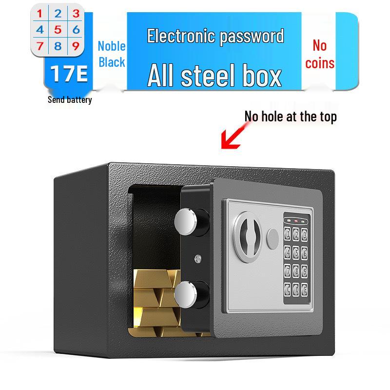 

Компактный настенный сейф с отпечатком пальца – Полностью стальной, Противоугонный, Офисная безопасность