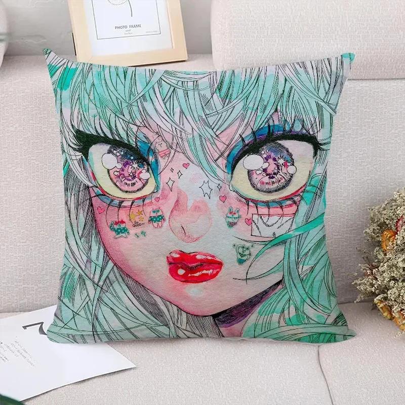 E-eunpyon Art Decorative Cushions for Sofa Cushion Covers Body Pillow Cover Pillowcases Car Decoration Pillowcase
