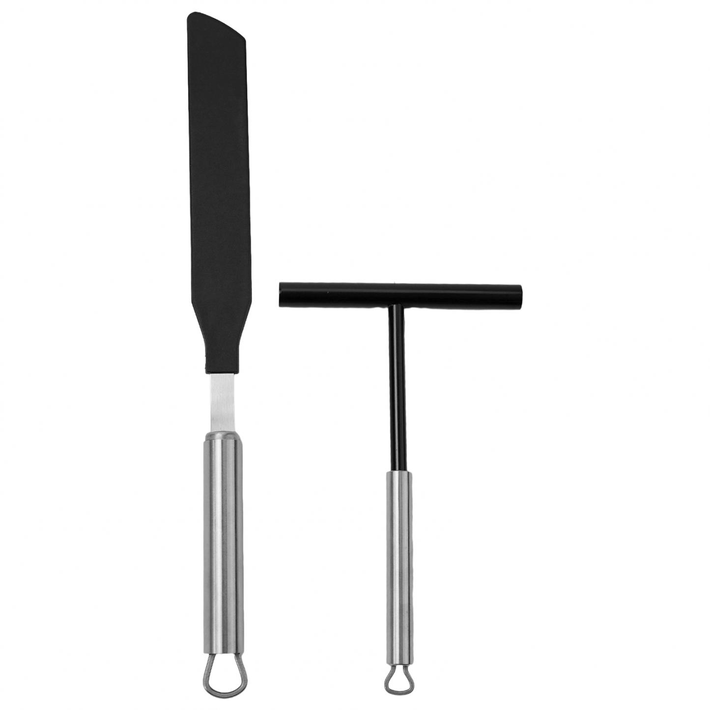 

2pcs Crepe Spreader Crepe Maker Pancake Batter T Shape