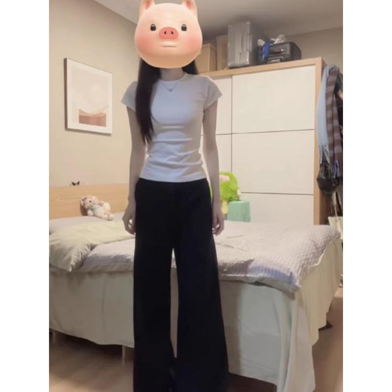 

Черная футболка с коротким рукавом и открытыми плечами для женщин, летняя новинка, обтягивающая талию, тонкая футболка с полурукавом, хлопковая XL белый