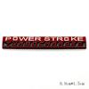 3D Metal POWER STROKE Car Fender Side Rear Trunk Emblem Badge Decoration Sticker Accessories