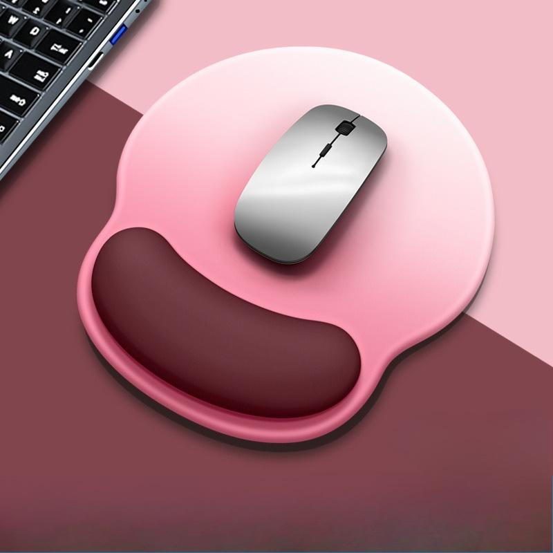 Gradient Mouse Pad Wrist Support Pad Mouse Computer Memory Foam Wrist Protection Pad Simple Silicone Mouse Pad
