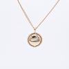 Vintage Round Opening Closing Photo Album Pendant Necklace Sun-Shaped Pet Photo Sweater Chain Trendy Gold Plated