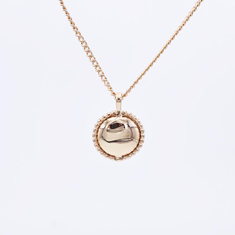 Vintage Round Opening Closing Photo Album Pendant Necklace Sun-Shaped Pet Photo Sweater Chain Trendy Gold Plated