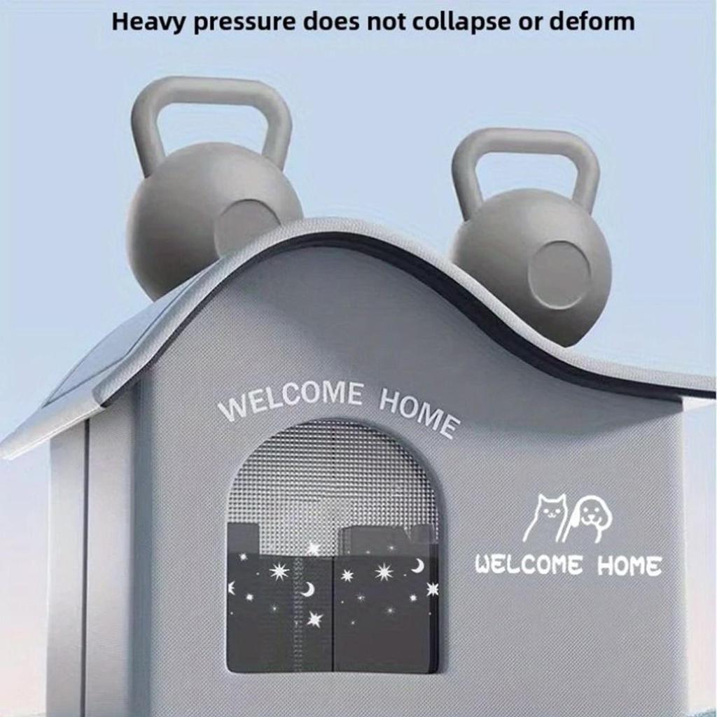 Outdoor Cat House Summer Cat Cooling House Shelter Foldable Weatherproof Furniture Cave Dog Bed For Patio Backyard Outside