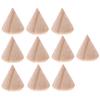 10 Stück unlackierter schlichter kegelförmiger Holzring-Schmuckständer-Halter 2,7 x 3 cm