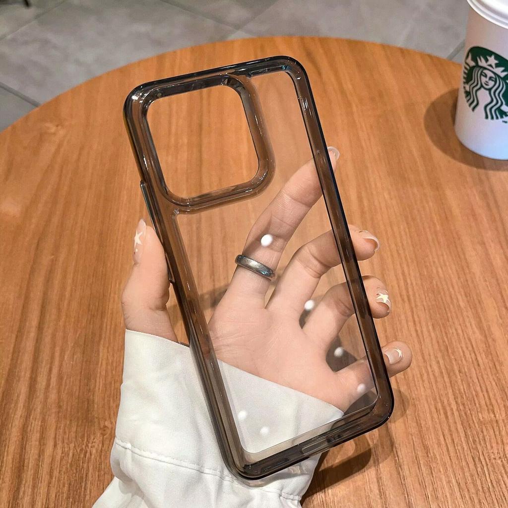 La Custodia Rigida in Acrilico ad Alta Trasparenza 14PRO a Copertura Totale con Foro Grande Anti-caduta è Adatta per la Custodia del Telefono Xiaomi 15