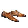 Modne Męskie Eleganckie Skórzane Buty Modne Wygodne Biznesowe Biurowe Buty Brogsy Outdoorowe Rekreacyjne Imprezowe Skórzane Buty Żółte