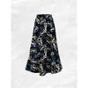 Women's High Waist A Line Midi Skirt with Tropical Floral Print Vacation Skirt Summer Casual Skirt for Women Elastic Waist