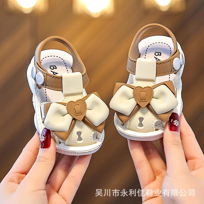 Summer Toddler Girls' Sandals, Baby Princess Closed-toe Shoes, Infant Walking Shoes, Direct Export Supply