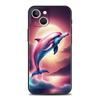 Ocean Animal Dolphin Phone Case for iPhone 16 15 14 13 12 Pro Max 11 Pro Max 7 8 Plus XS XR Shockproof Silicone Soft Shell Bags